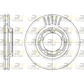ROADHOUSE 6636.10 Discos de freno HYUNDAI H100 Caja/Chasis 2.5 78 cv Gasoleo