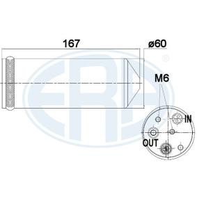 ERA 668012 Filtro essiccatore aria condizionata DACIA DUSTER
