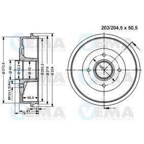 Kjøp Bremsetrommel av VEMA 801094 til den lave prisen 880,74&nbsp;kr