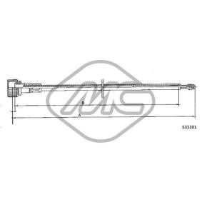 Metalcaucho 83677 Cavo contachilometri PORSCHE