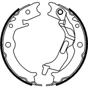 HELLA 8DA 355 051-011 Ganasce freno a mano CHEVROLET Epica KL1 2.0 128 CV Motore a ciclo otto