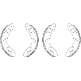 HELLA 8DB 355 003-101 Jogo de travões, travões de tambor ROVER MINI MK I