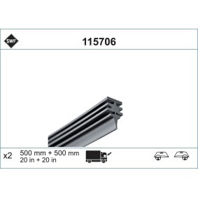 SWF 115706 Scheibenwischergummi RENAULT CLIO