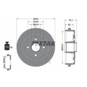 TEXTAR 94043200 Tambor de travão RENAULT SCALA