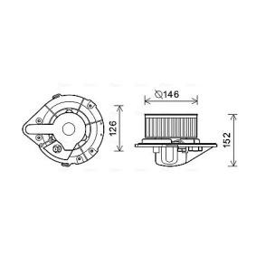 Gebläsemotor AI8501 für SEAT