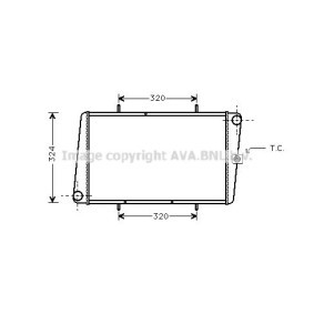 PRASCO AU2024 Radiador ROVER MAESTRO