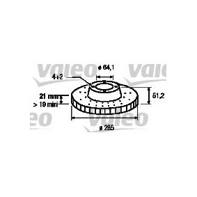 Osta Jarrulevy VALEO:llä 186235 edullisesti hintaan 215,12&nbsp;&euro;