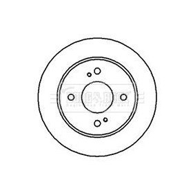 BORG & BECK BBD4235 Bromsskivor NISSAN PRIMERA Traveller (W10) 2.0 116 hk Bensinmotor