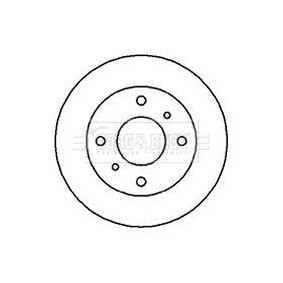 BORG & BECK BBD4941 Bromsskivor NISSAN PRIMERA Traveller (W10) 2.0 116 hk Bensinmotor