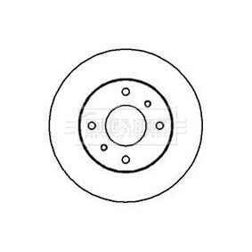 BORG & BECK BBD4942 Bromsskivor NISSAN PRIMERA Traveller (W10) 2.0 116 hk Bensinmotor