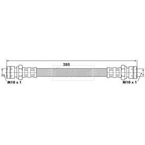 Compre Tubo flexível de travão da BORG & BECK BBH6257 a um preço baixo por 17,05&nbsp;&euro;