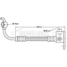 Compre Tubo flexível de travão da BORG & BECK BBH6809 a um preço baixo por 28,49&nbsp;&euro;