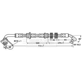 BORG & BECK BBH7210 Latiguillos de freno SUZUKI Grand Vitara 2 SUV (JT, TE, TD) 2.0 129 cv Motor otto