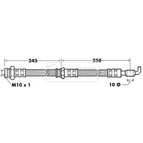 Compre Tubo flexível de travão da BORG & BECK BBH7433 a um preço baixo por 31,79&nbsp;&euro;