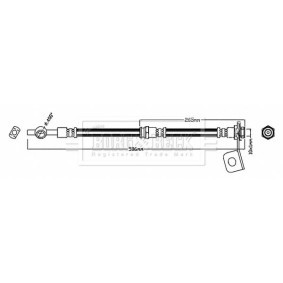 BORG & BECK BBH7796 Latiguillos de freno HYUNDAI SANTA FÉ I (SM) 2.4 136 cv Motor otto