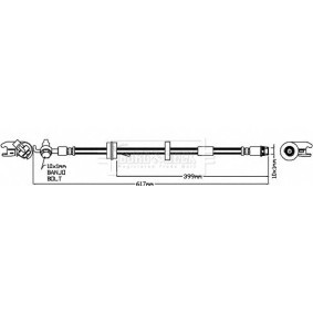Compre Tubo flexível de travão da BORG & BECK BBH8223 a um preço baixo por 38,50&nbsp;&euro;