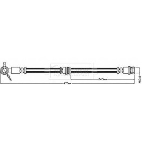 BORG & BECK BBH8425 Flexible de frein MAZDA 3 3/5 portes (BM, BN) 1.5 100 CV Essence