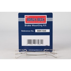 BORG & BECK BBK1545 Kit d'accessoires, plaquette de frein à disque SAAB 9-3 Break (YS3F) 2.8 230 CV Essence