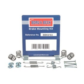 BORG & BECK BBK6163 Monteringssett, bremseklosser SMART FORTWO Coupé (450)
