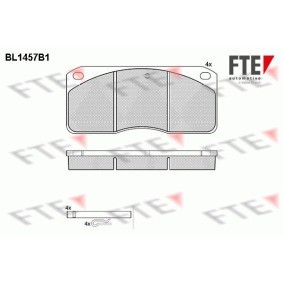 Comprar Juego de pastillas de freno de FTE BL1457B1 a bajo precio de 129,32&nbsp;&euro;