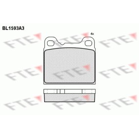 FTE BL1593A3 Bremsbeläge VOLVO 850 Kombi (855) 2.0 126 PS Otto