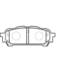 Bremsbeläge BP-8019 für SUBARU