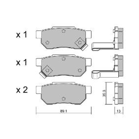 AISIN BPHO-2901 Bromsbelägg ROVER 200 (RF) 1.1 60 hk Bensinmotor