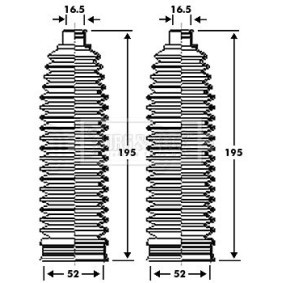 BORG & BECK BSG3300 Lenkmanschette VOLVO XC60 (156) 2.4 163 PS Diesel