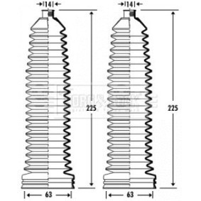 BORG & BECK BSG3337 Lenkmanschette MERCEDES-BENZ C-Klasse Sportcoupe (CL203) 1.8 122 PS Otto