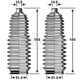 BORG & BECK BSG3354 Fuelle de dirección PEUGEOT 207 (WA_, WC_) 1.6 106 cv Motor otto