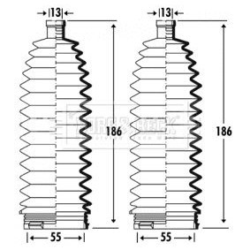 BORG & BECK BSG3360 Lenkmanschette RENAULT ESPACE 4 (JK0/1) 2.0 131 PS Diesel
