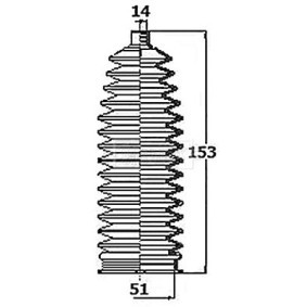 BORG & BECK BSG3451 Fole de direcção MINI Hatchback (R56) 1.4 75 cv Otto
