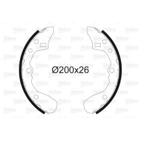 Bremsbackensatz von VALEO 562702