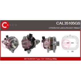 Lichtmaschine CAL35105GS für PEUGEOT