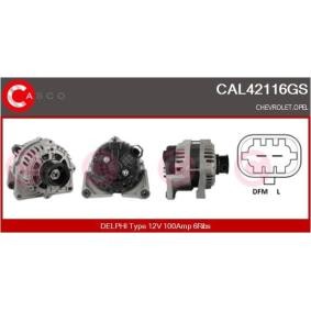 CASCO CAL42116GS Alternateur CHEVROLET CRUZE (J300) 1.8 137 CV Essence