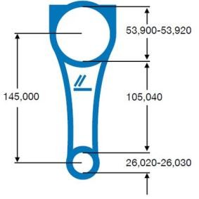 IPSA CO004300 Biela OPEL