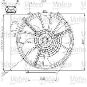VALEO 696215 Kühlerlüfter RENAULT KANGOO (KC0/1_) 1.6 82 PS Otto