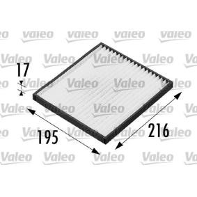 VALEO 698681 Filtro de habitáculo SUZUKI LIANA Fastback 1.6 103 cv Motor otto