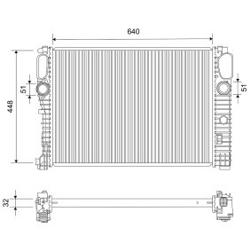 VALEO 735120 Kylare VW Passat Sedan (3C2) 2.0 150 hk Bensinmotor