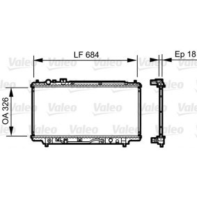 Osta Jäähdytin, moottorin jäähdytys VALEO:llä 735236 edullisesti hintaan 542,27&nbsp;&euro;