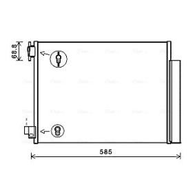 AVA COOLING SYSTEMS DAA5011D Radiatore aria condizionata RENAULT DOKKER