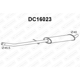 VENEPORTE DC16023 Vorschalldämpfer RENAULT DUSTER