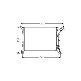 DIEDERICHS DCM1580 Radiador MINI Hatchback (R50, R53) 1.4 75 cv Otto