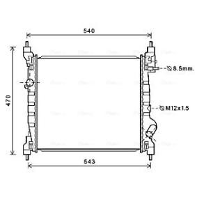 AVA COOLING SYSTEMS DWA2141 Radiatore CHEVROLET SPARK (M300) 1.2 82 CV Motore a ciclo otto