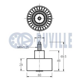 RUVILLE 5147 Hjullager MERCEDES-BENZ VITO / MIXTO Skåp (W639) 2.2 88 hk Diesel