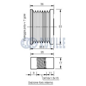RUVILLE 5580771 Zahnriemensatz ALFA ROMEO 164 (164)