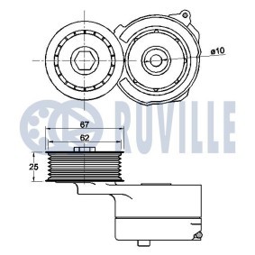RUVILLE 65188 Pompa acqua SSANGYONG ACTYON 1 2.3 150 CV Motore a ciclo otto