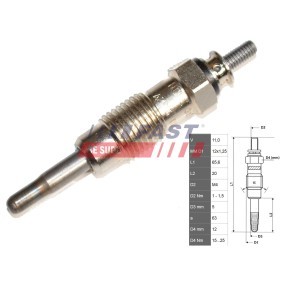 FAST FT82722 Velas incandescentes FORD Escort 5 (ANL)