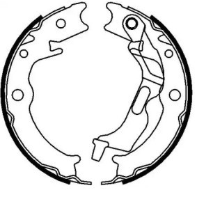 TRW GS8815 Ganasce freno a mano CHEVROLET Epica KL1 2.0 128 CV Motore a ciclo otto