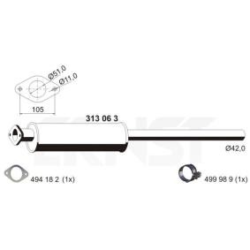 ERNST 313063 Vorschalldämpfer FORD